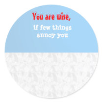 Being Wise -  Words of wisdom Stickers