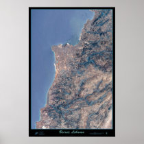 Beirut, Lebanon satellite poster