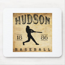 Béisbol 1886 del Hudson Nueva York Tapete De Raton