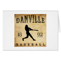 Béisbol 1892 de Danville Kentucky Tarjeton