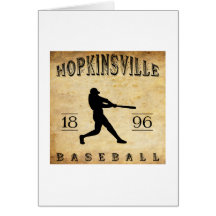 Béisbol 1896 de Hopkinsville Kentucky Tarjeton