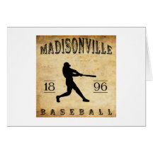 Béisbol 1896 de Madisonville Kentucky Tarjeta