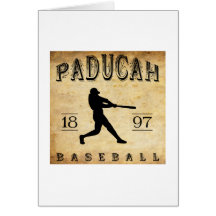 Béisbol 1897 de Paducah Kentucky Tarjeton