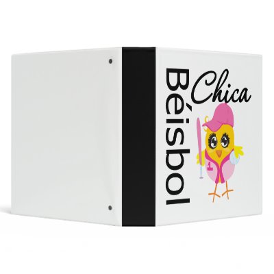 Béisbol Chica Vinyl Binders by chicktshirts