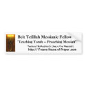 Beit Tefillah Bumper Sticker - Jesus the Messiah bumper stickers by MaccabeeAJB Beit Tefillah Bumper Sticker - Jesus the Messiah bumper stickers