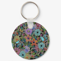 Bejeweled (Black) Keychain by dreamingagain Bejeweled (Black) Keychain