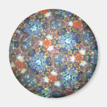 Bejeweled Kaleidescope 17 Refrigerator Magnet