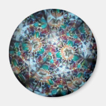 Bejeweled Kaleidescope 21 Refrigerator Magnets