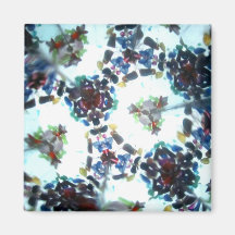 Bejeweled Kaleidescope 55 Fridge Magnet