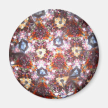 Bejeweled Kaleidescope for April Refrigerator Magnet