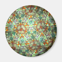 Bejeweled Kaleidescope for September Fridge Magnets