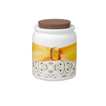 Bejewelled Sugar Pot or Candy Jar