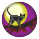 Bela Cat on Purple stickers