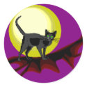 Bela Cat on Purple stickers