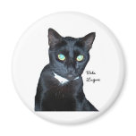 Bela the Black Cat Photo Magnets
