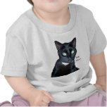 Bela the Black Cat Photo Tee Shirts