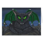 Bela Vampire Cat Gothic Fantasy Art Card cards