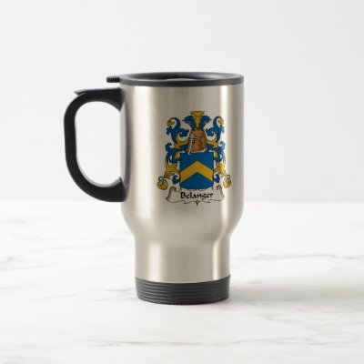 Belanger Family Crest Coffee Mugs by coatsofarms