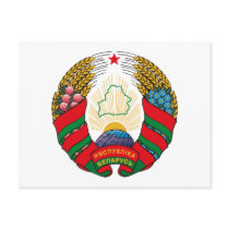 Belarus Coat of Arms (old) Postcard by FlagTshirts Belarus Coat of Arms (old) Postcard