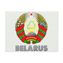 Belarus Coat of Arms Post Card