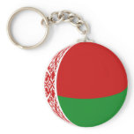 Belarus Fisheye Flag Keychain