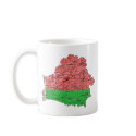 Belarus Flag-color Map Customizable Mug by FlagAndMap Belarus Flag-color Map Customizable Mug