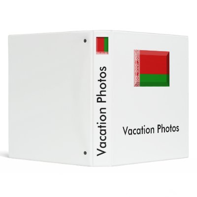 Belarus Flag Jewel Vinyl Binders by Vexillophile