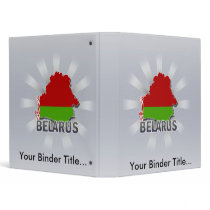 Belarus Flag Map 2.0 3 Ring Binder