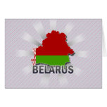 Belarus Flag Map 2.0 Greeting Card