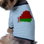Belarus Flag map BY Dog Tee