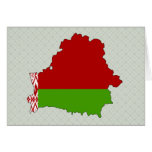 Belarus Flag Map full size Card