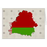 Belarus Flag Map full size Card