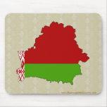 Belarus Flag Map full size Mousepad