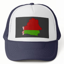 Belarus flag map trucker hats