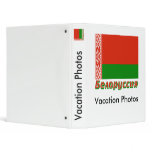 Belarus Flag with name in Russian binders