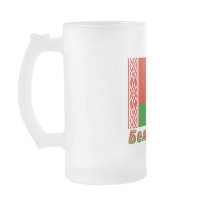 Belarus Flag with name in Russian Mug