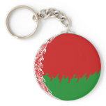 Belarus Gnarly Flag Keychain