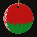 Belarus Gnarly Flag ornaments