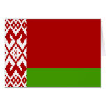 Belarus High quality Flag Card