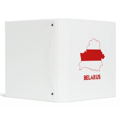 BELARUS MAP VINYL BINDERS by flagshirts