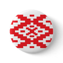 Belarus Pattern, Belarus flag Pinback Button