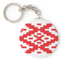 Belarus Pattern, Belarus flag Key Chain