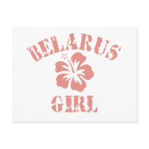 Belarus Pink Girl Post Card