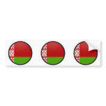 Belarus quality Flag Circle Bumper Sticker