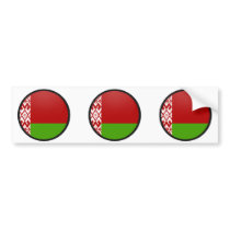 Belarus quality Flag Circle Bumper Sticker