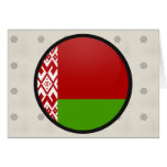 Belarus quality Flag Circle Greeting Card