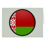 Belarus quality Flag Circle Greeting Card