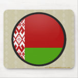 Belarus quality Flag Circle Mouse Pad