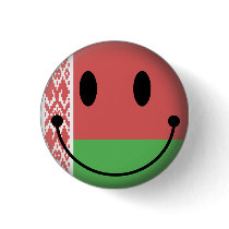 Belarus Smiley Pinback Button