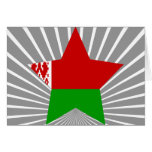 Belarus Star Greeting Card
